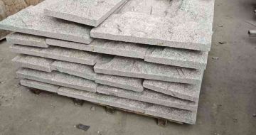 巴彦淖尔芝麻白蘑菇石，自然面