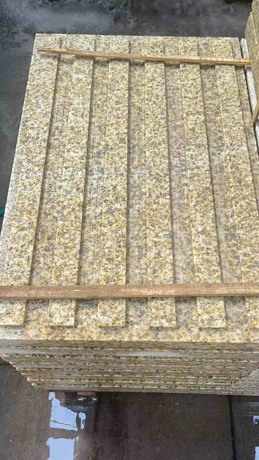 巴彦淖尔黄金麻盲道 石材盲道