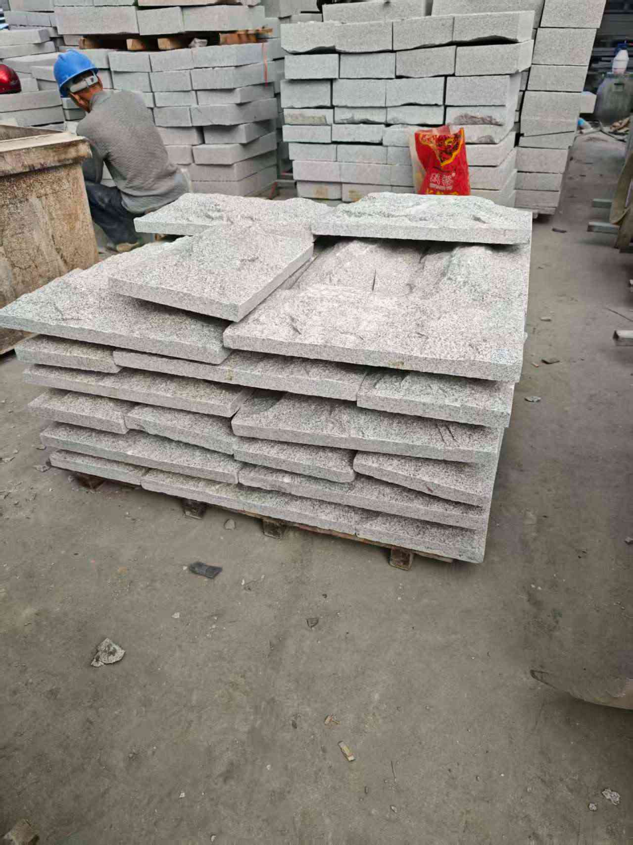 巴彦淖尔芝麻白蘑菇石，自然面